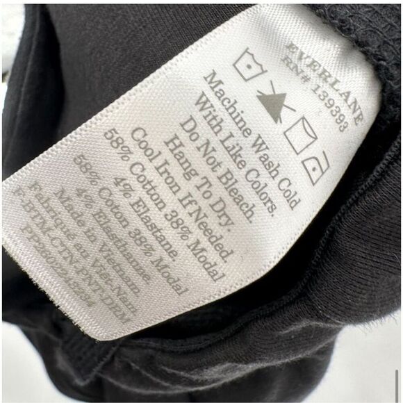 Everlane Womens Black Pintuck Seam Stretch The Dream Tapered Ankle Pant Size XS - Picture 11 of 12